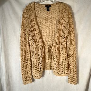 New York & Company Gold Sweater